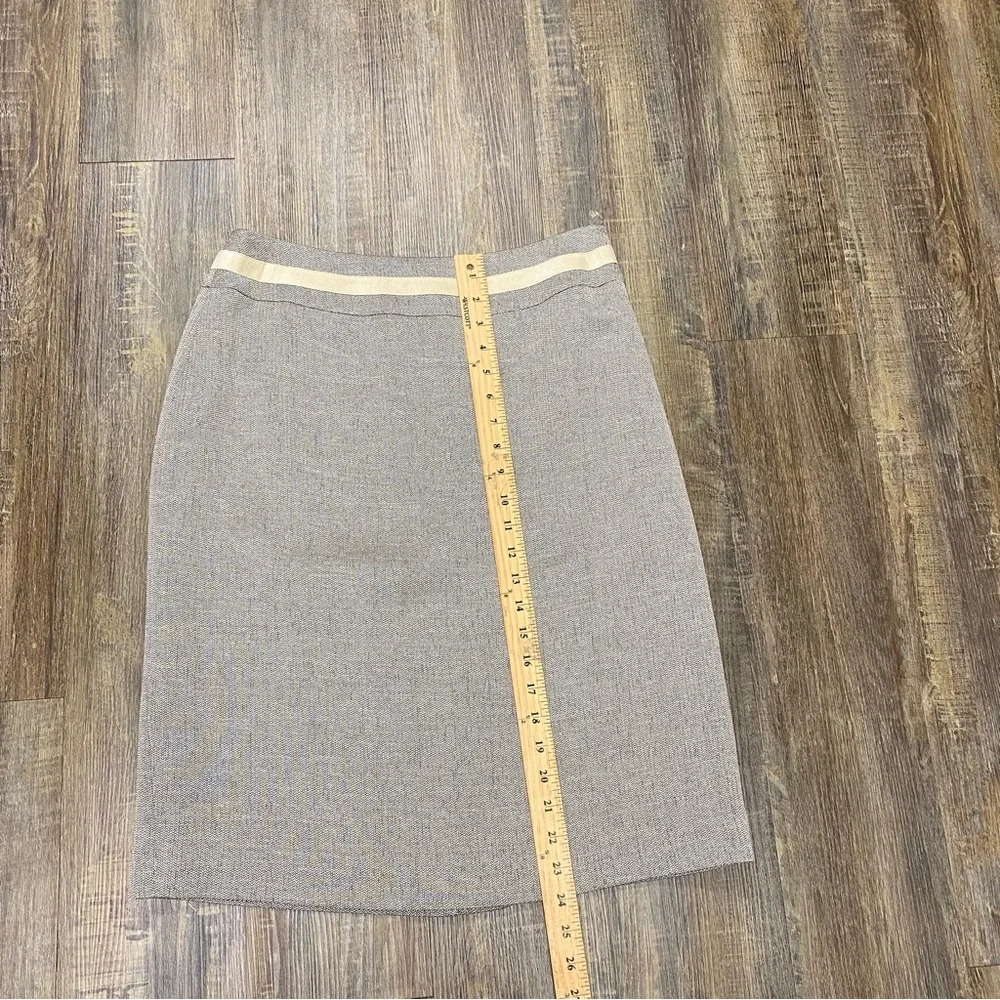 Kasper Beige Blazer and Skirt‎ Set with Cream Accents Career Wear Office Size 10